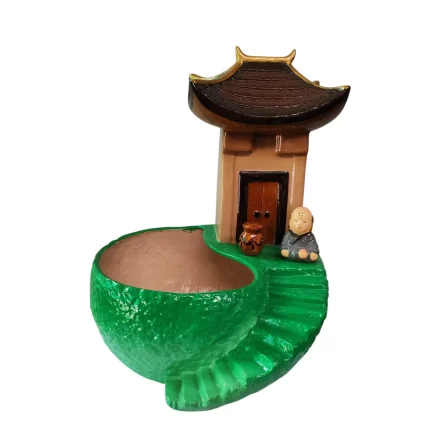 TEMPLO BUDA 28X22CM VERDE